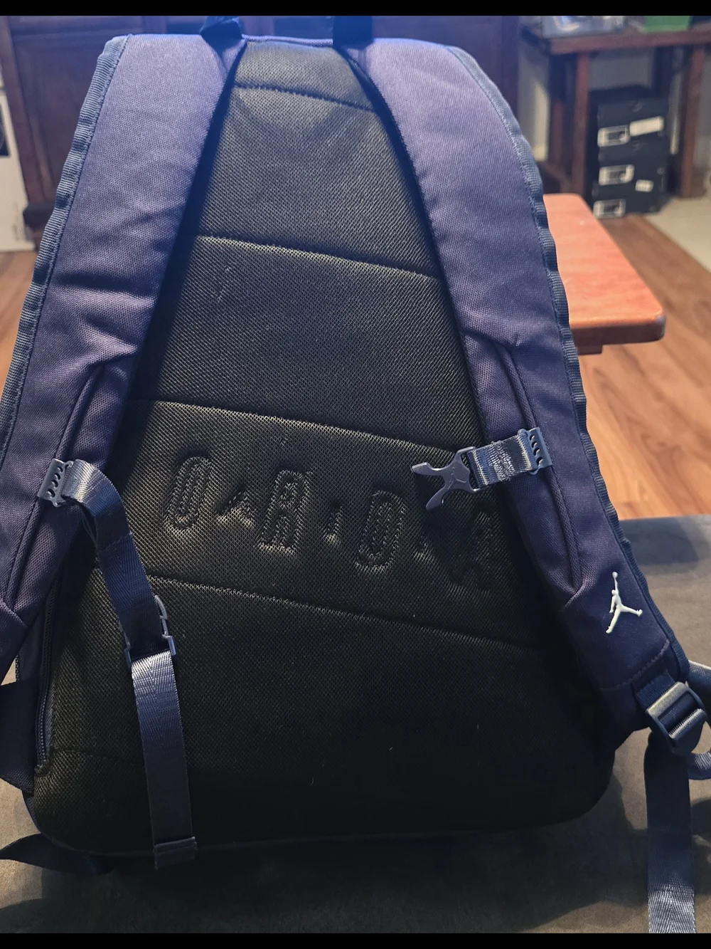 Nike Jordan Air Patrol Navy Blue Backpack - Multiple Compartments .